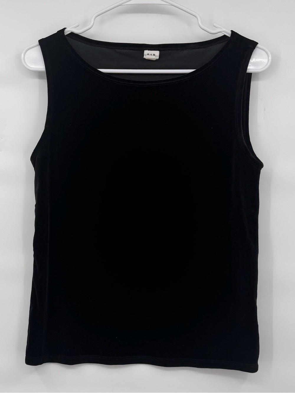Gap black velvet tank top blouse